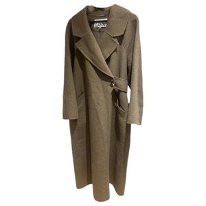 Ganni Beige Long Coat